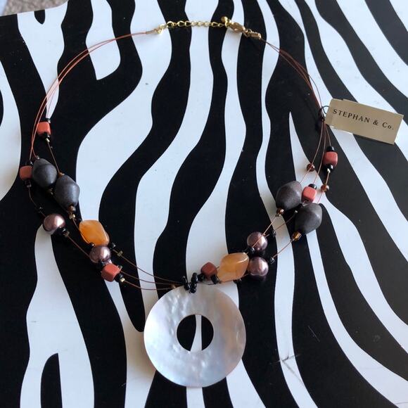 3 for $30 Stephan & Co Animal Print Necklace - Picture 5 of 5